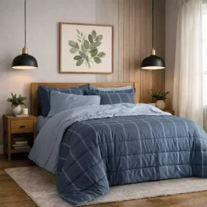 Acolchado 1 1/2 pl + 1 funda + juego de sábanas