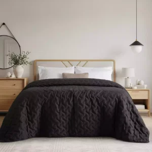 Acolchado de microfibra brushed liso · 1 1/2 pl