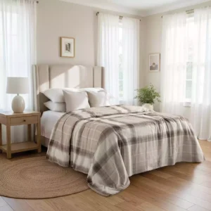 Flannel fleece estampado cuadrillé · 1 1/2 pl