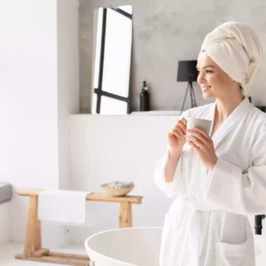 JC · Bata TERRY · 100% Algodón