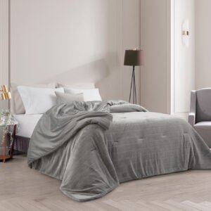 JC EDREDON ORLEANS QUEEN - Talle - Color GRIS MEDIO