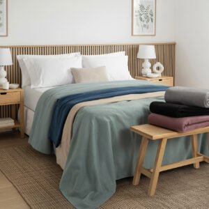 JC FRAZADA POLAR LISA 1 1/2 PL - Talle - Color POLAR UVA