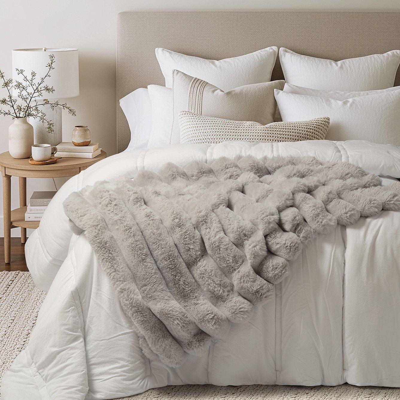 JC MANTA EVEREST - Talle UNICO - Color GRIS CLARO