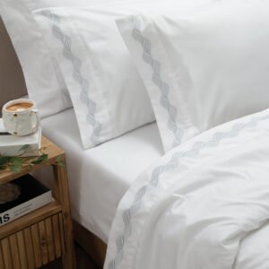 JC JGO SABANAS OXFORD SOFT 600H 1 1/2 PL - Talle - Color ONDAS BLANCO