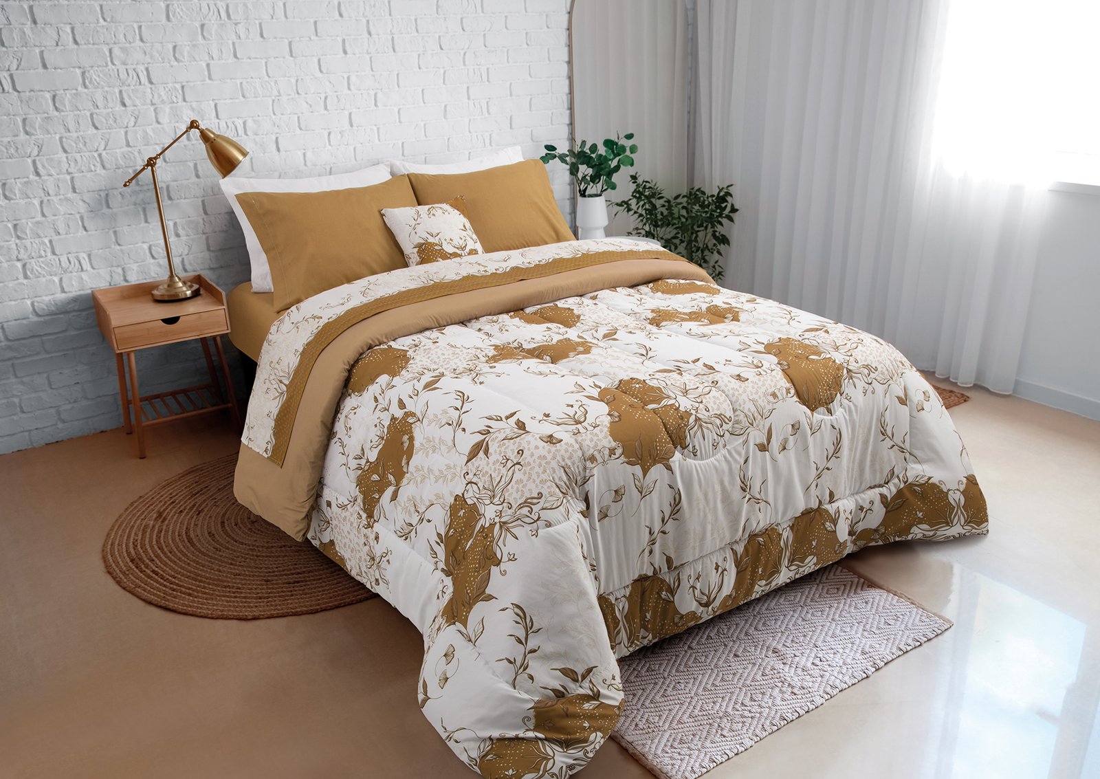 JC JGO SABANAS L PLUS 132 H 1 1/2 PL - Talle - Color LEAH