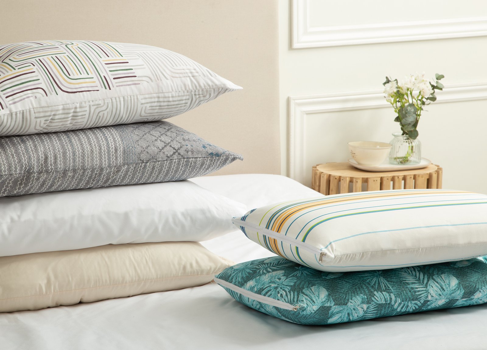 JC PACK DOCENA FUNDA ALMOHADA ESTAMPADA 1 PL - Talle UNICO - Color SURTIDO