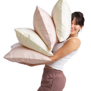 JC · Juego 2 Fundas Almohada GLAM - Talle Única - Color Natural