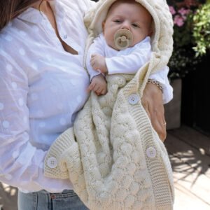 JC BOLSA DE DORMIR TEJIDA BEBE WINNIE - Talle UNICO - Color GRIS