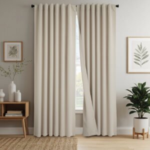JC JGO CORTINAS BLACK OUT 70% OPACIDAD - Talle UNICO - Color NATURAL