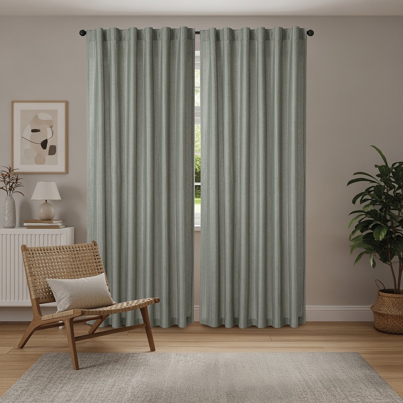 JC JGO CORTINAS MELBOURNE - Talle UNICO - Color MUSGO