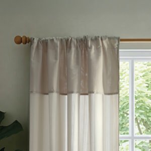 JC JGO CORTINAS AMBIENTE EMBOSS FANTASIA C/BANDEAUX - Talle UNICO - Color RAY VISON SUAVE
