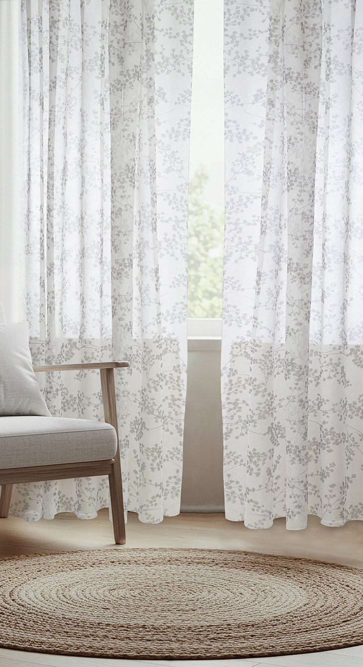 JC · Jgo. de cortinas DESIGN - Talle Única - Color Hojas