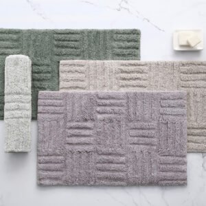 JC · Alfombra de baño · BLOCKS - Talle Única - Color Gris Suave